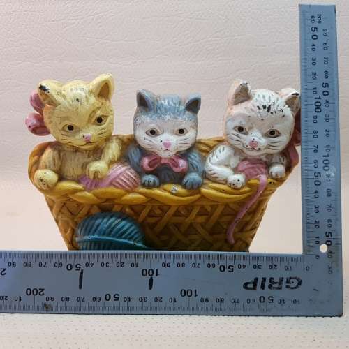 Large Original Cast Iron Kitty Door Stop!!!