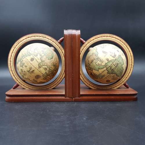 Vintage Pair of Globe Book Ends!!!