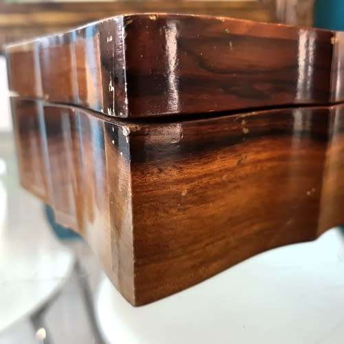 Vintage Hand Crafted African Wood Jewelry Box!!!