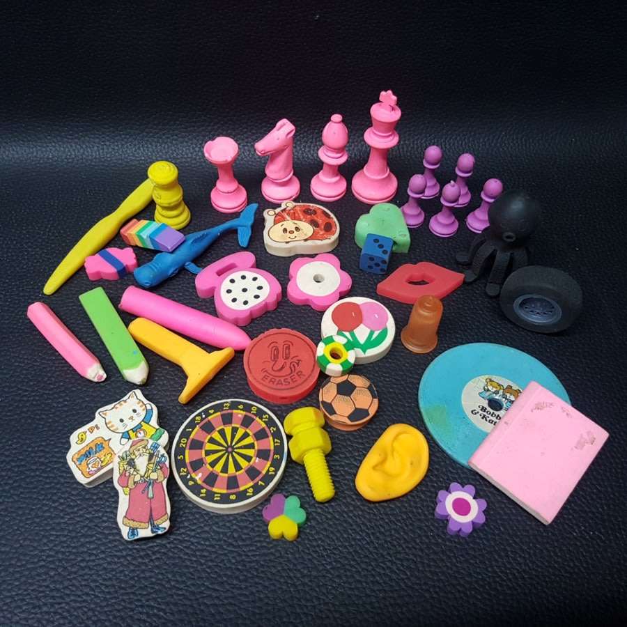 RARE!!! Original 1980s Erasers Collection 3 (Bid Far All)