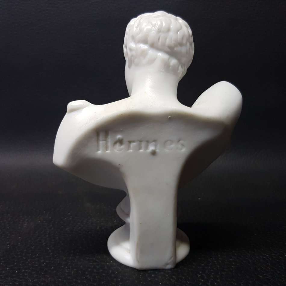 Original German White Porcelain "Hermes" Paperweight Bust!!!
