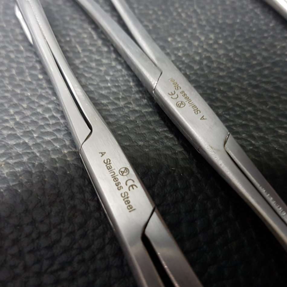 Large Selection of Stainless Steel Medical Clamps and Pinches (Bid for all)