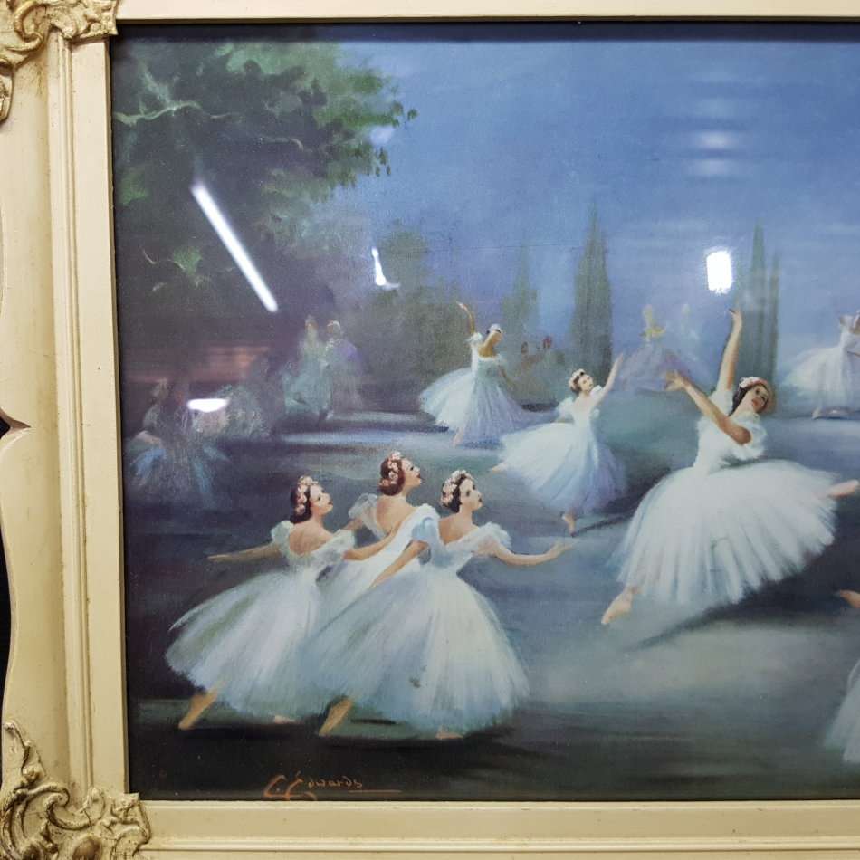 Vintage 1950' Carlotta Edwards Framed L'Aiglon Ballet Print!!!