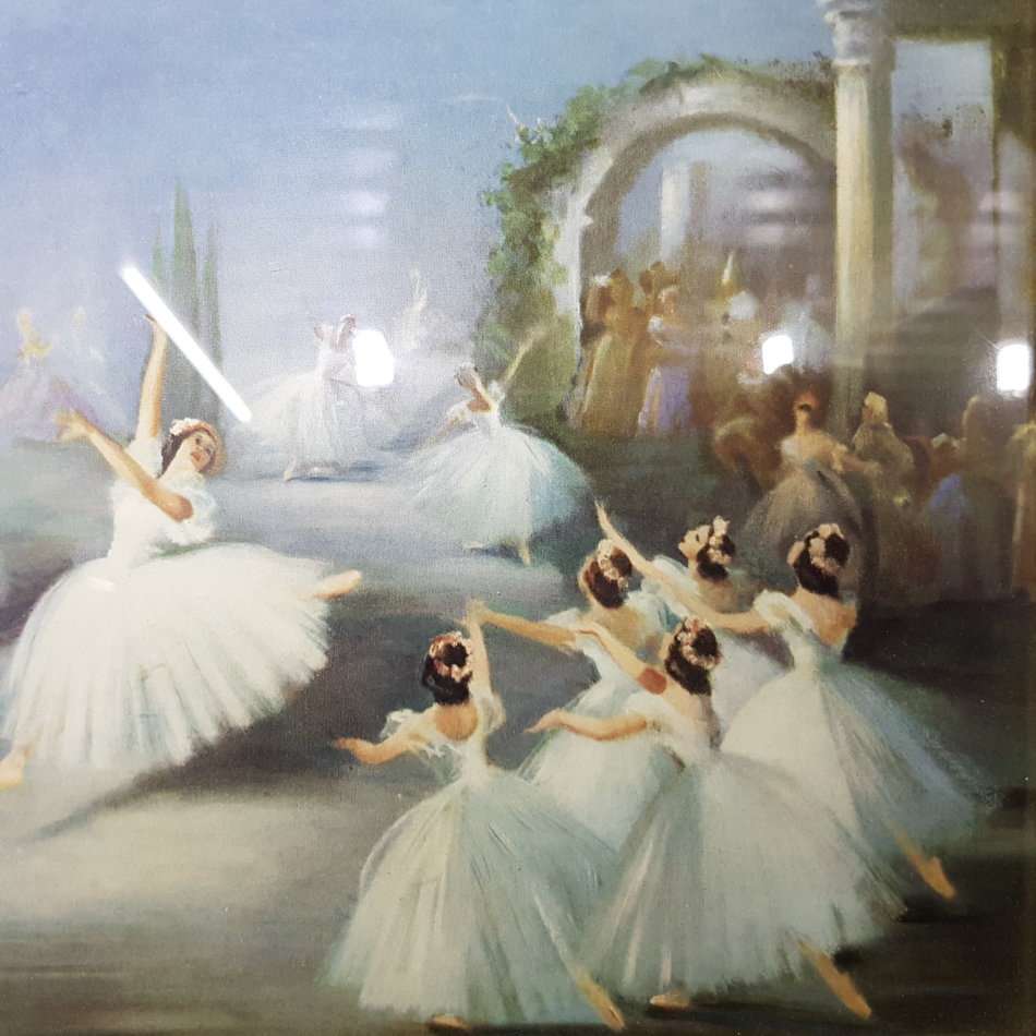 Vintage 1950' Carlotta Edwards Framed L'Aiglon Ballet Print!!!
