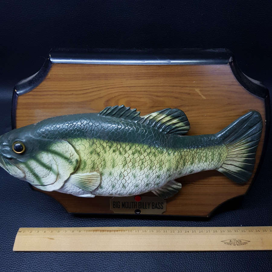 Original Vintage 1999 Singing Bass Wall Display!!!