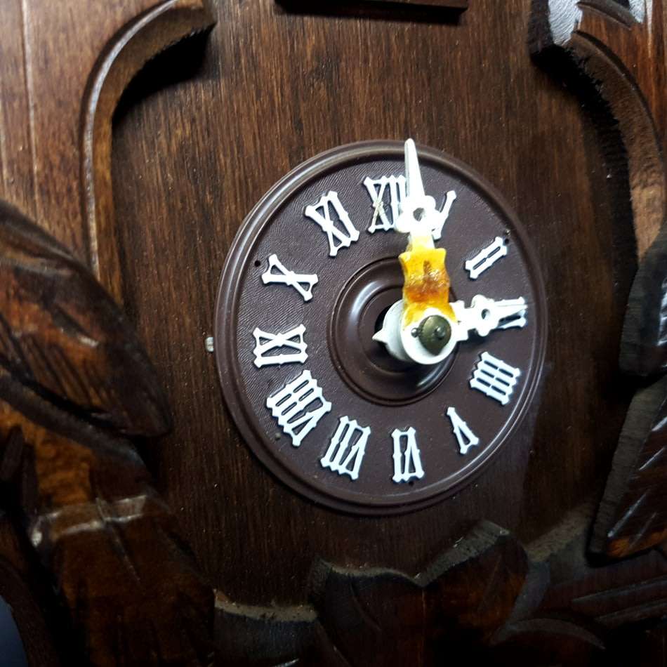 Original Wood Cuckoo Clock (Not Working, No Weights)