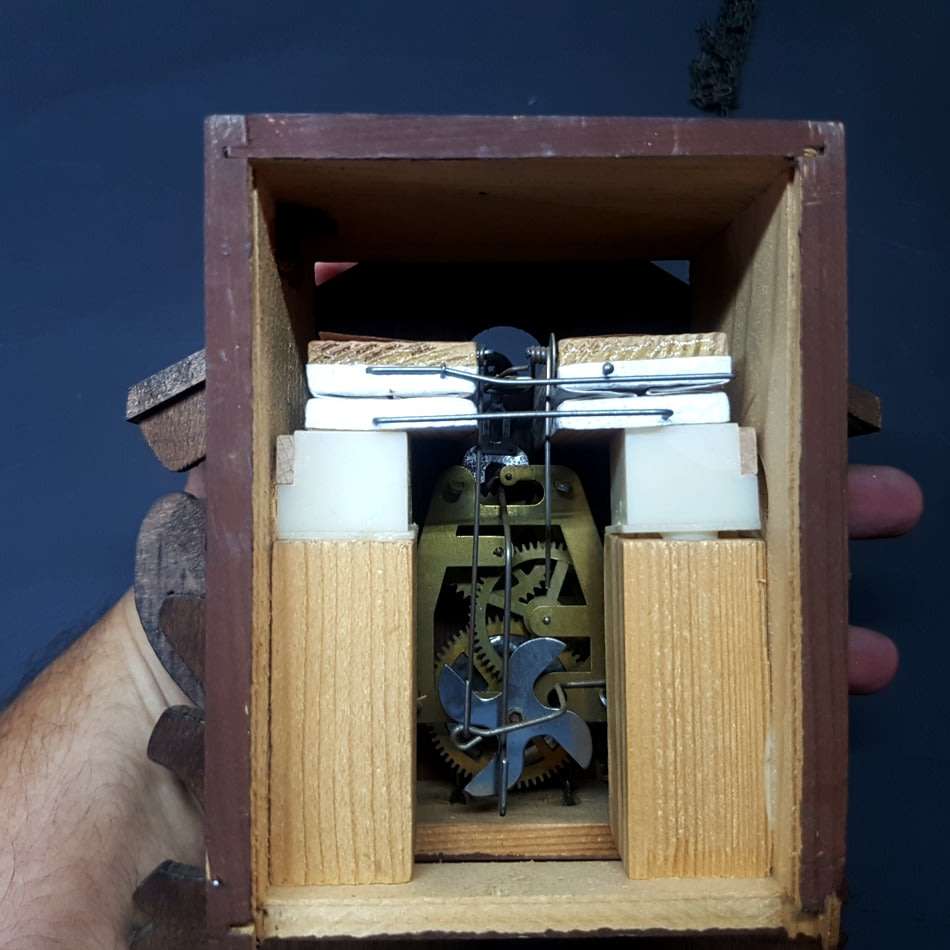 Original Wood Cuckoo Clock (Not Working, No Weights)