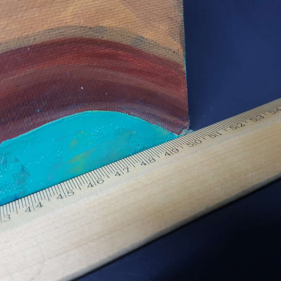 Original Unframed Hercules Els Oil on Board Abstract  (500mm x 405mm)