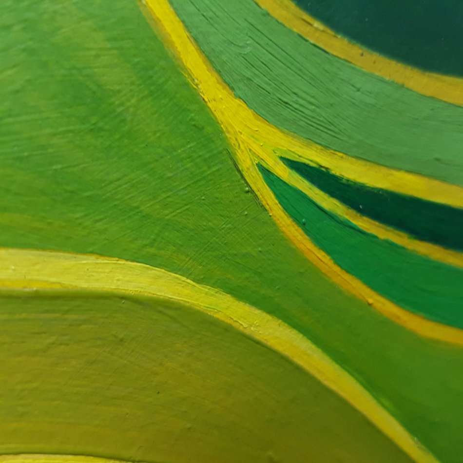 Original Unframed Hercules Els Oil on Board Abstract  (500mm x 405mm)