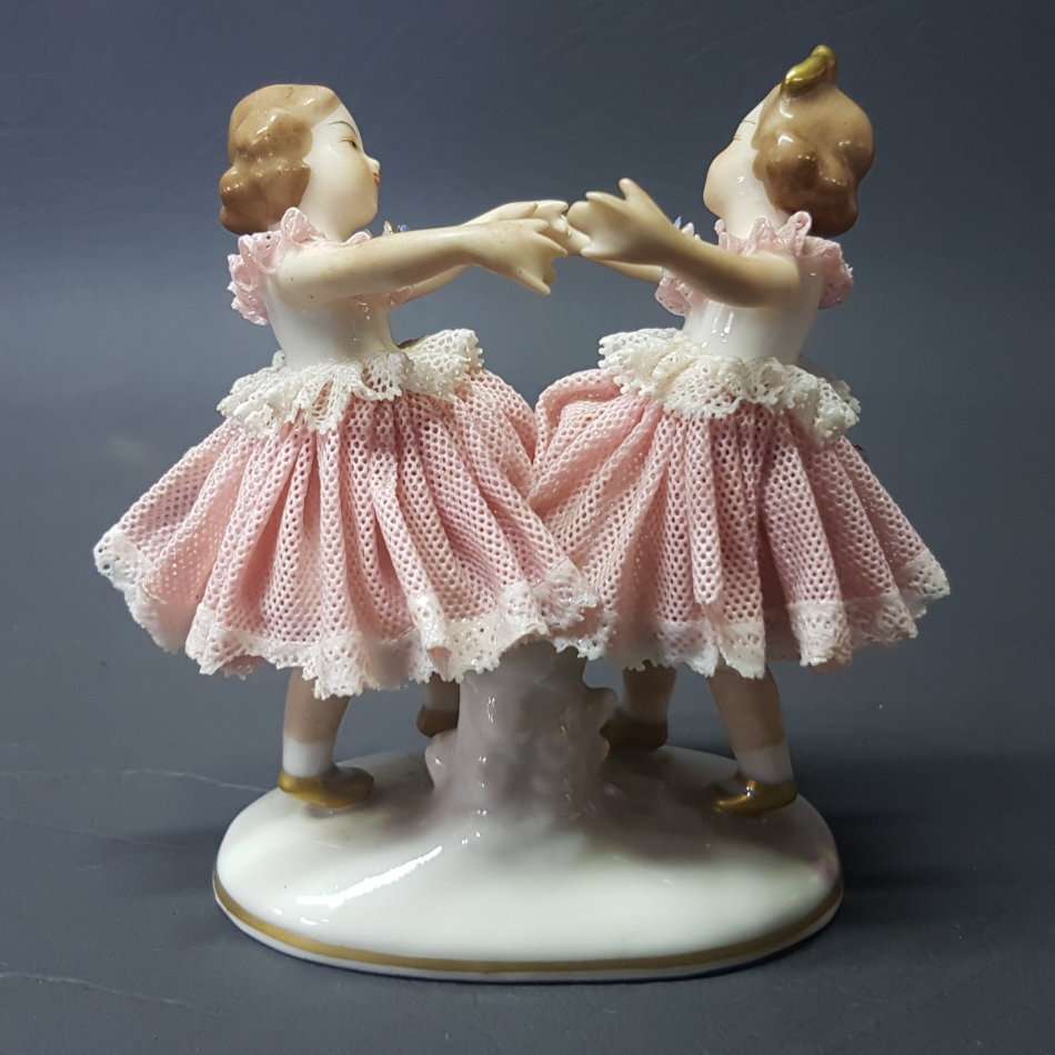 Original Dresden Lace Porcelain Ballerinas!!!