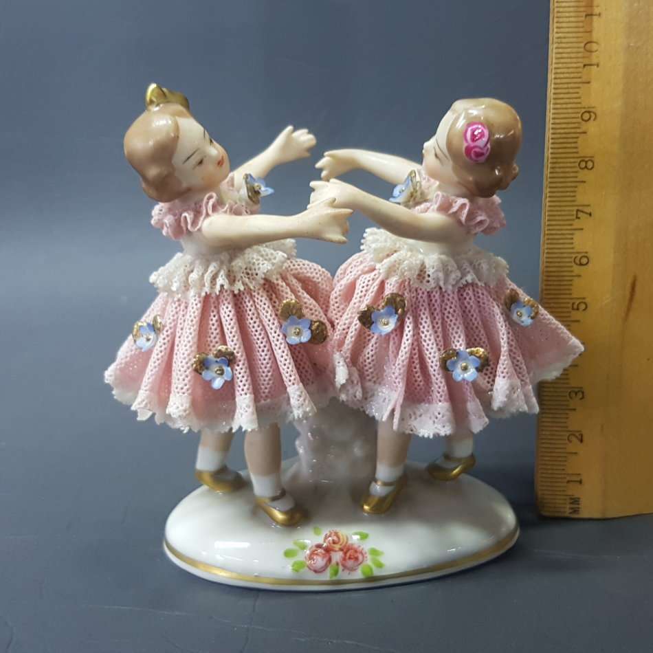 Original Dresden Lace Porcelain Ballerinas!!!