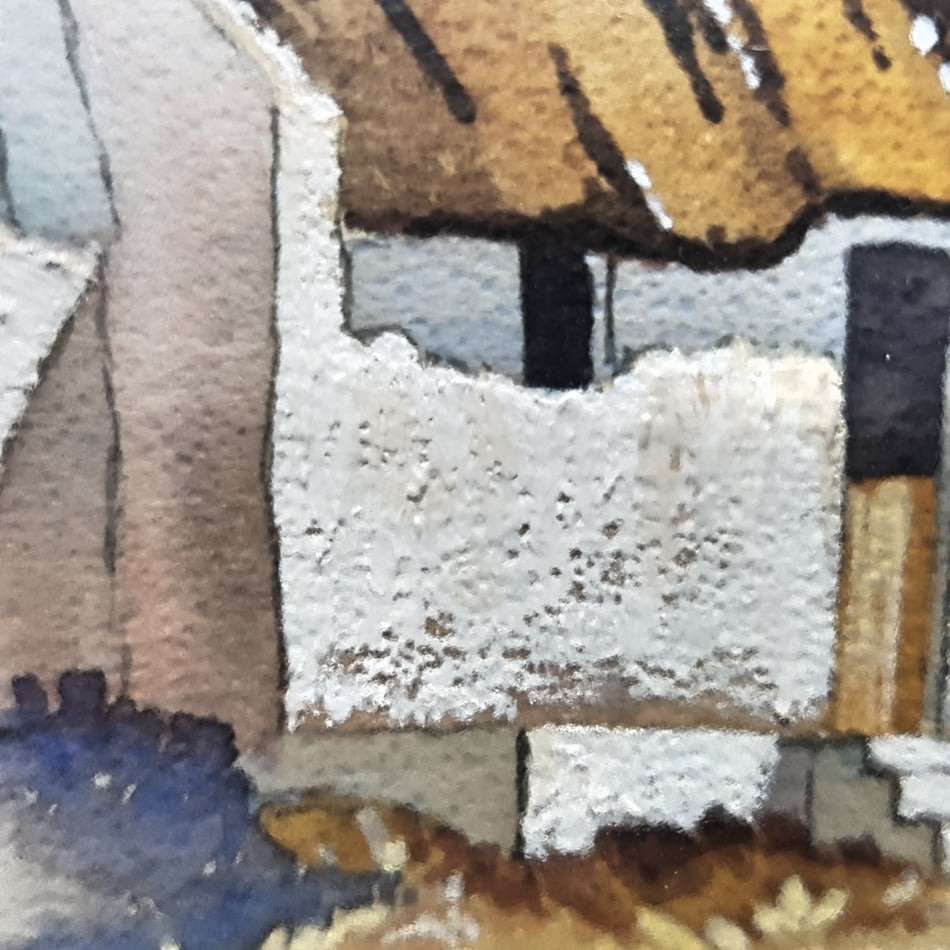 Framed (Glass) Original Nic Van Rensburg Landscape (530mm x 410mm)