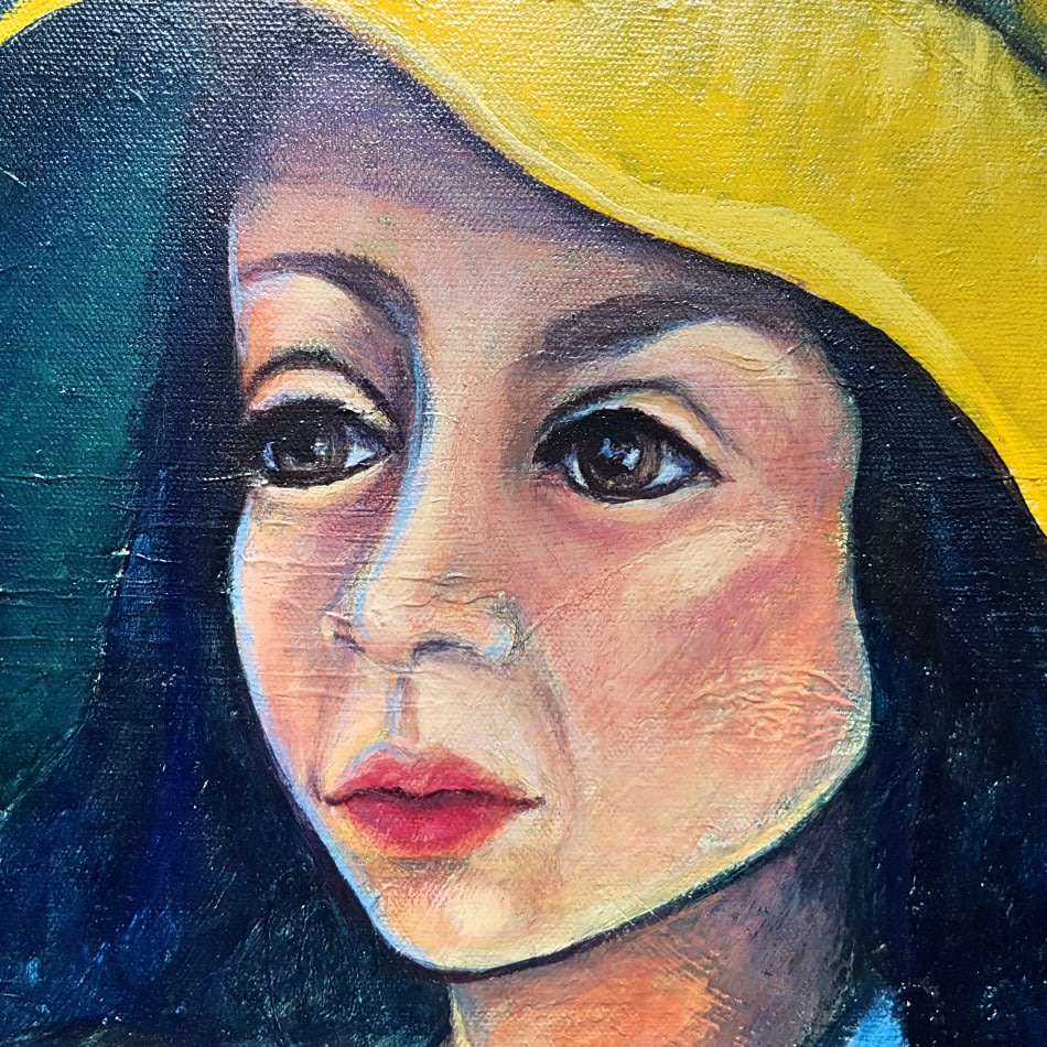 Original Oil on Canvas Portrait by Y Dippenaar (510mm x 510mm)