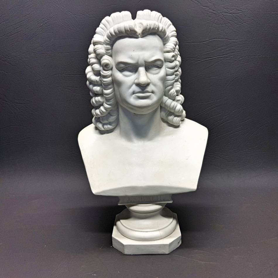 RARE!!! LARGE Highly Detailed German White Porcelain "J.S Bach" Bust!!! (300mm Tall )
