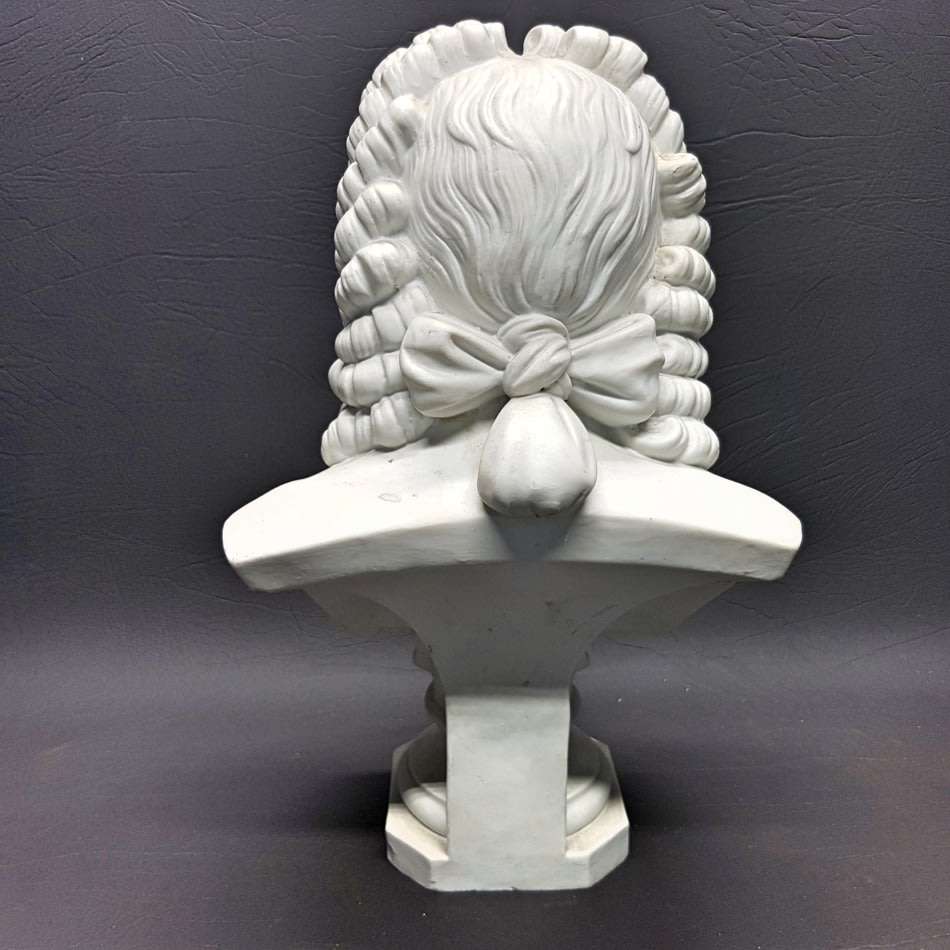 RARE!!! LARGE Highly Detailed German White Porcelain "J.S Bach" Bust!!! (300mm Tall )