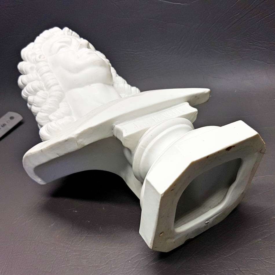 RARE!!! LARGE Highly Detailed German White Porcelain "J.S Bach" Bust!!! (300mm Tall )