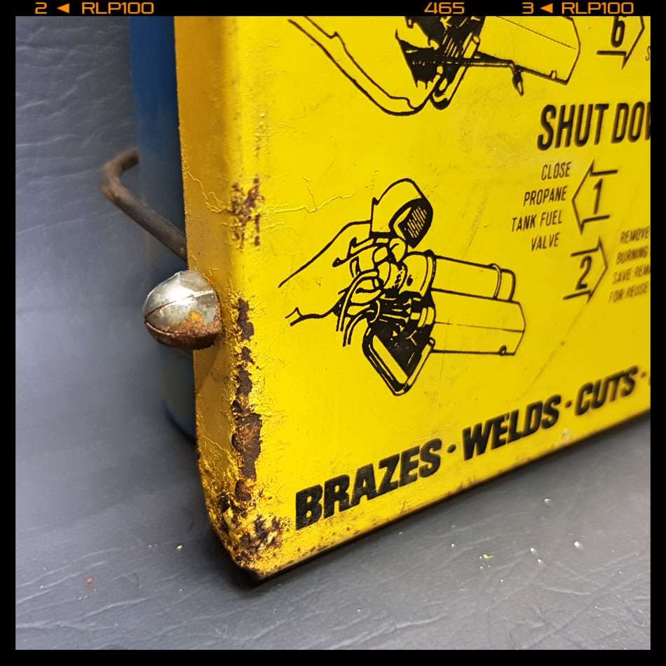 Original Vintage SOLIDOX Small Welding Torch Display