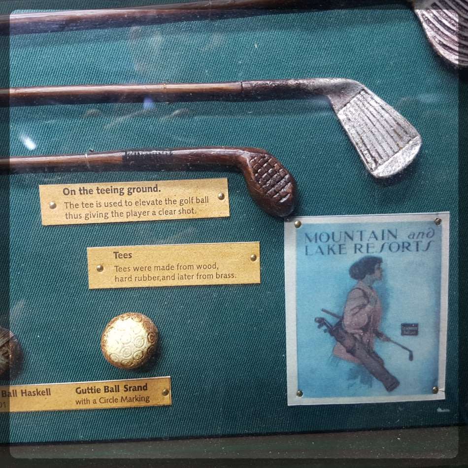 RARE!!! Vintage Wood and Glass Framed History of Golf!!!