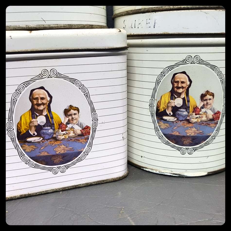 RARE!!! Large Vintage Mazawattee Tea Tin Collection!!! (Bid for All)