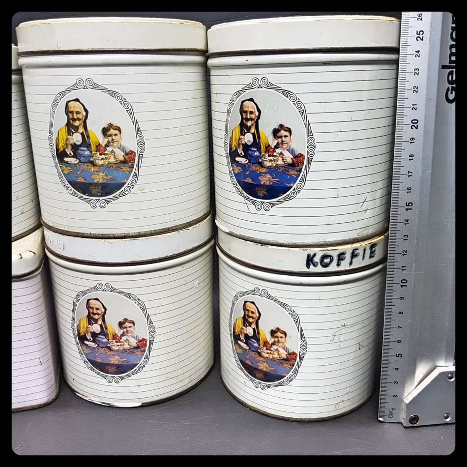 RARE!!! Large Vintage Mazawattee Tea Tin Collection!!! (Bid for All)