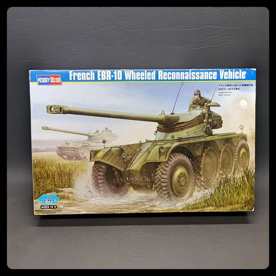 Large 1:35 Scale Hobby Boss French EBR-10 Wheeled Reconnaissance Vehicle (Complete)