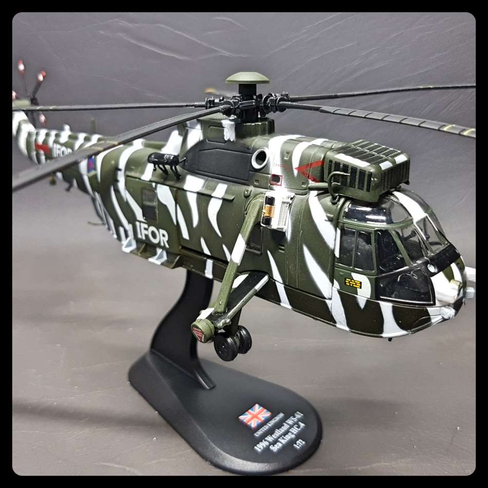 1996 Highly Detailed Die Cast Westland WS-61 Sea King Chopper Scale 1:72