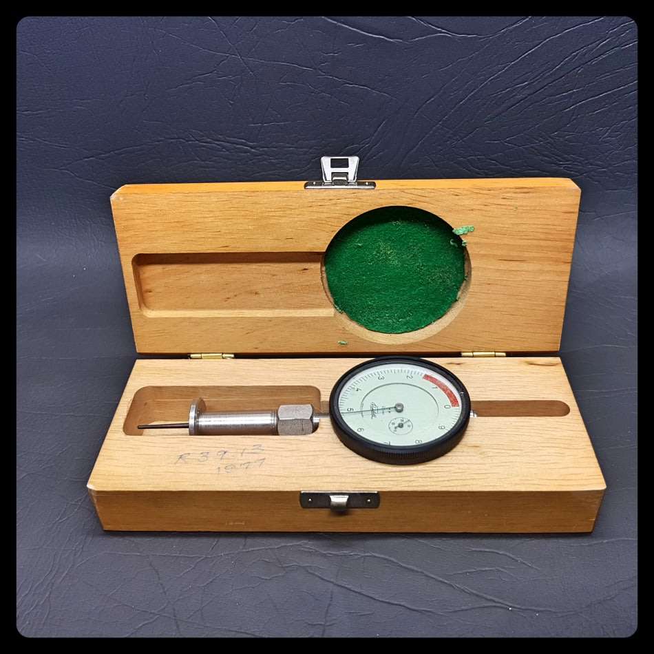 Vintage Wood Boxed Rambold .01 mm Gauge Made in Germany