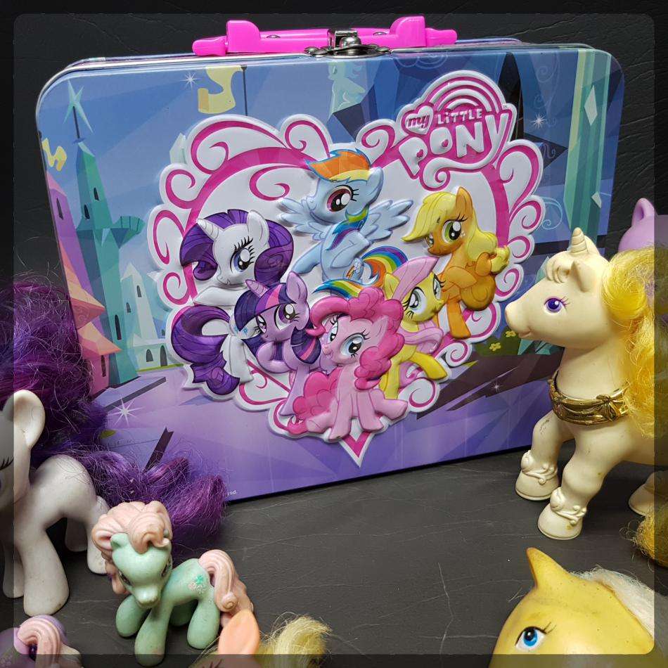 Large Collection of My Little Ponies from the 80's to Now!!! With Tin and Puzzle!!!