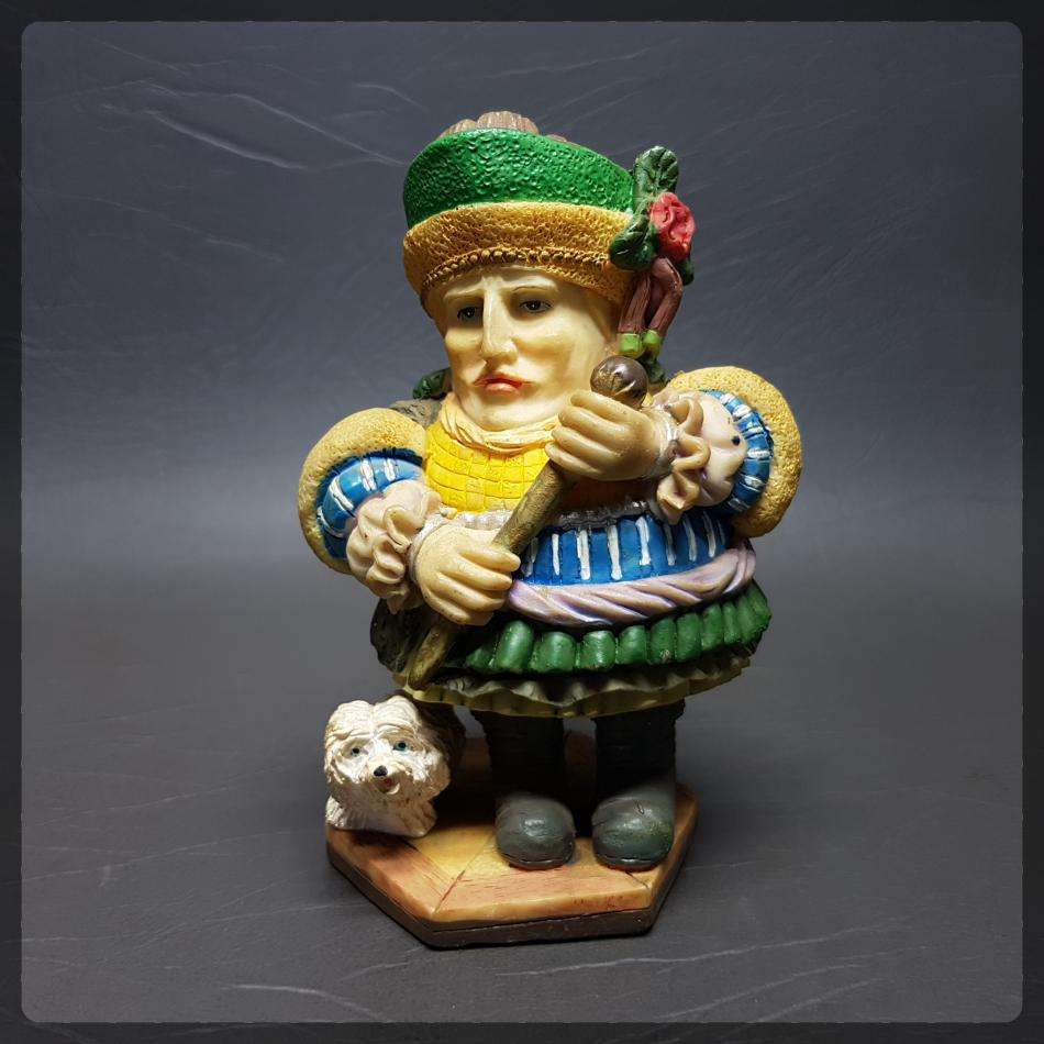 RARE!!! Highly Detailed Composite Hand Painted Victorian Themed Figurine Paperweight!!!