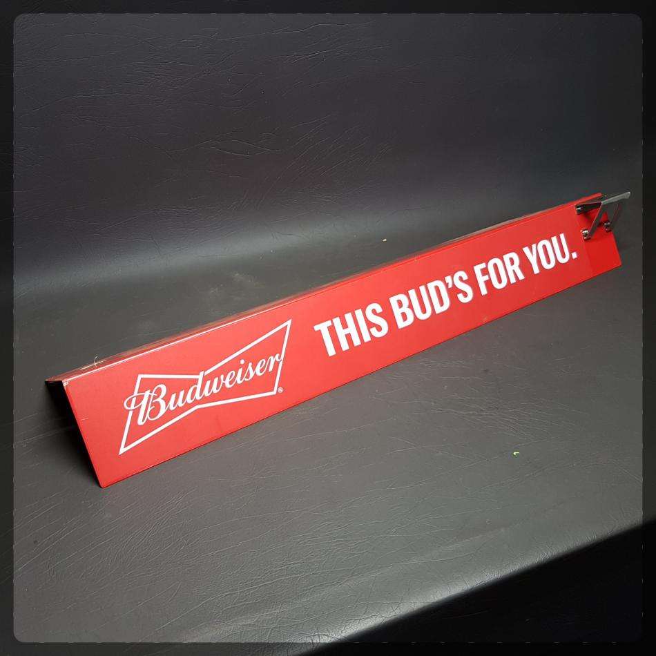 Original Budweiser Metal Shelf Sign and Bottle Opener!!!!