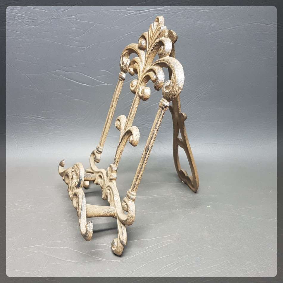 Decorative Antique Themed Cast Iron Book Stand!!!