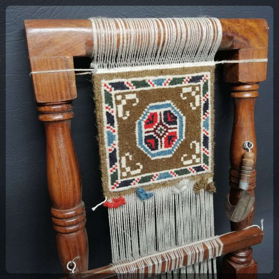RARE!!! Authentic Vintage Middle Eastern Mini Carpet Weaving Loom and Tools!!!