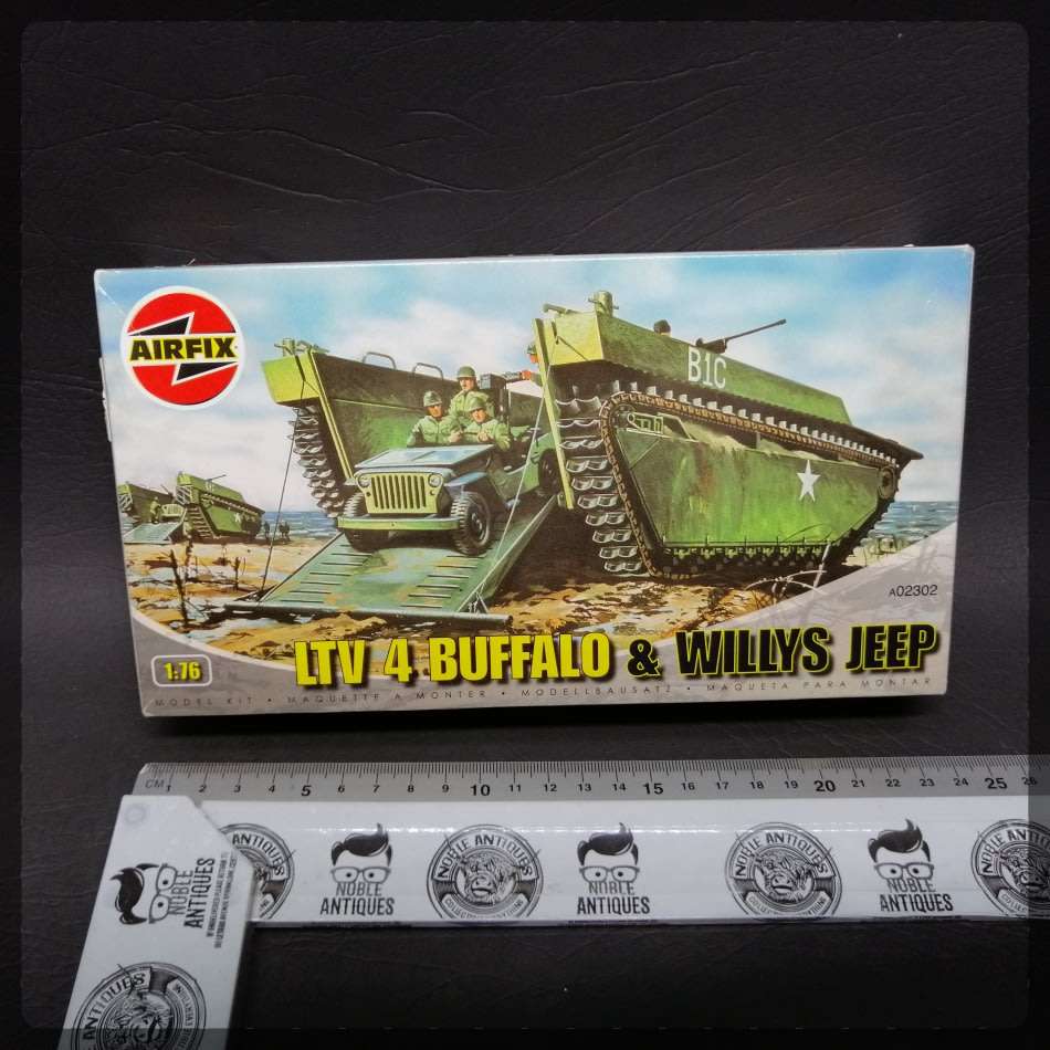 Original Boxed Airfix 1:76 LTV 4 Buffalo and Willys Jeep (Complete)