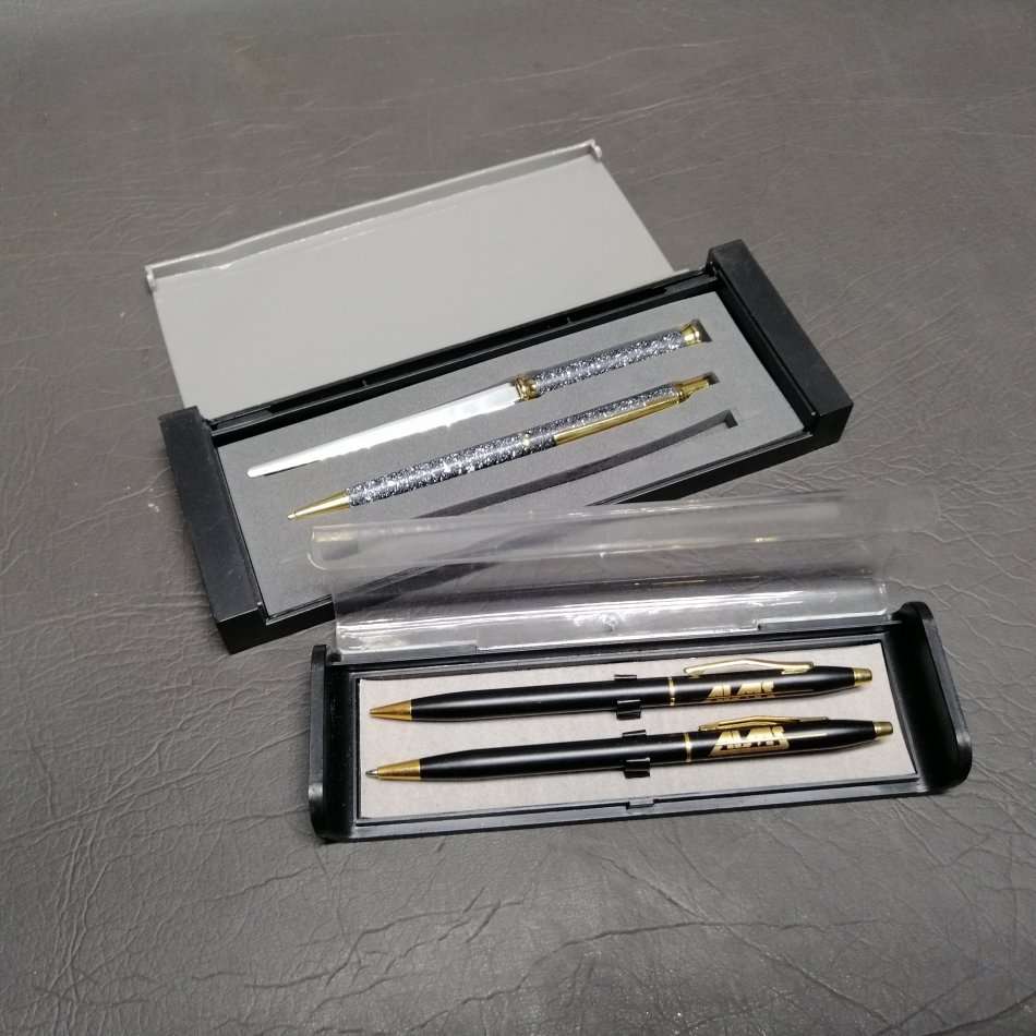Two Boxed Sets Of Quality Pens, Pencil and Letter Opener!!!