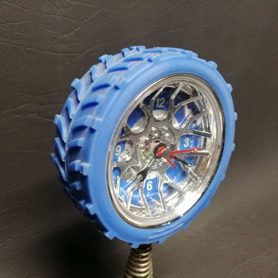 Original Tyre Themed Wobbly Clock (working)