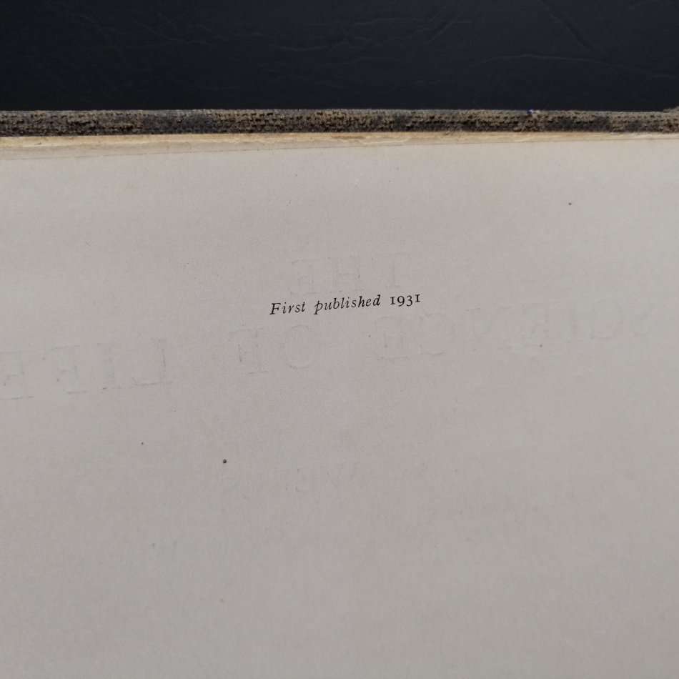RARE!!! Original 1st Edition 1931 The Science of Life by HG Wells