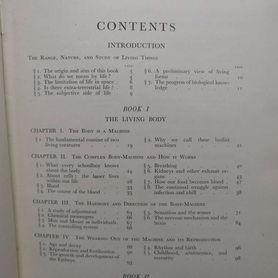 RARE!!! Original 1st Edition 1931 The Science of Life by HG Wells
