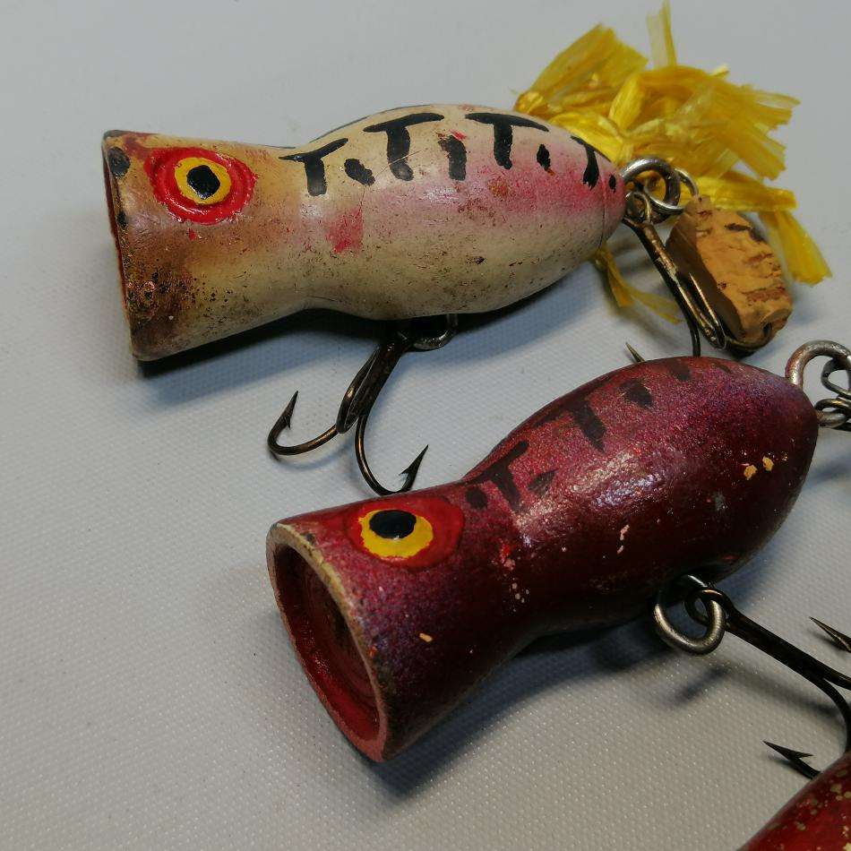 Antique Wood Hand Painted Fishing Lure Collection!!!