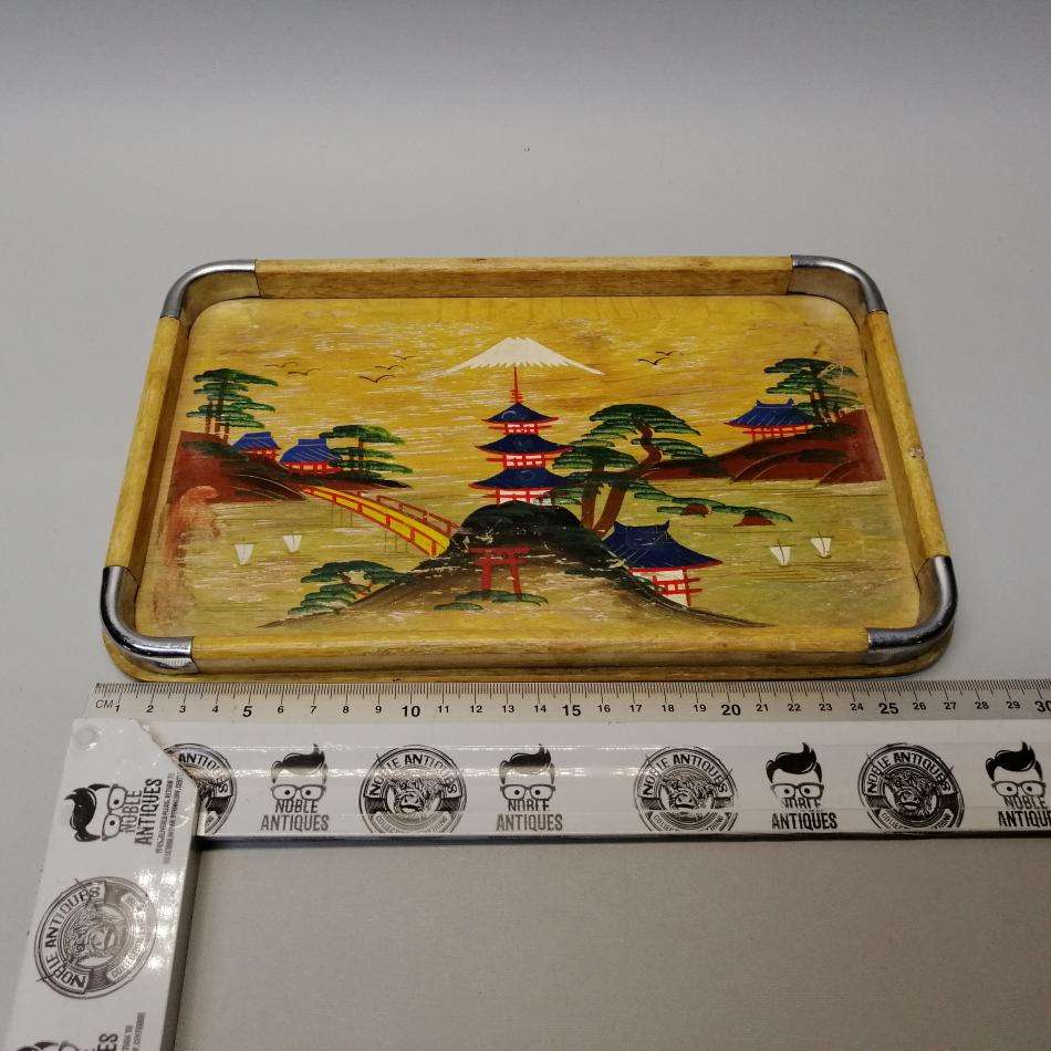 Original 1950's Vintage Hand Painted Japanese Tea Serving Tray!!!