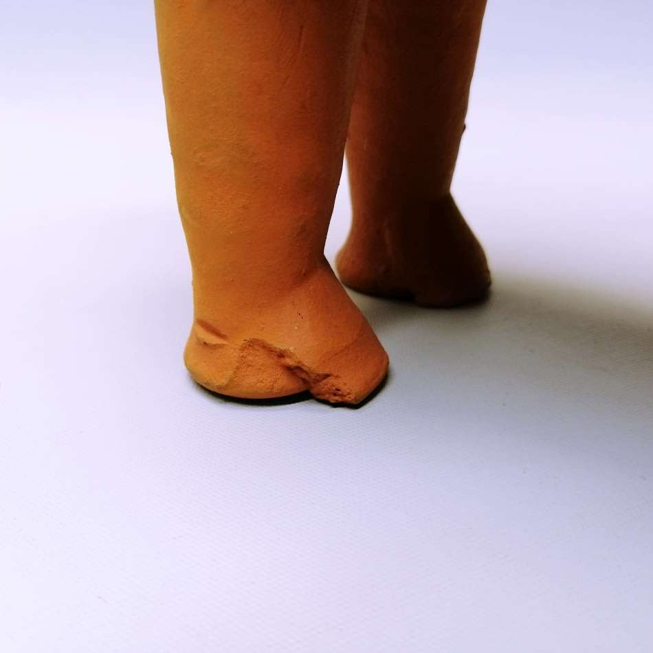 Original Red Stoneware Oriental Elephant Door Stop!!!