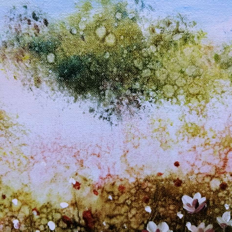 LARGE Original Zeller Oil on Board Landscape Flowers in Bloom!!! (1000mm x 700mm)