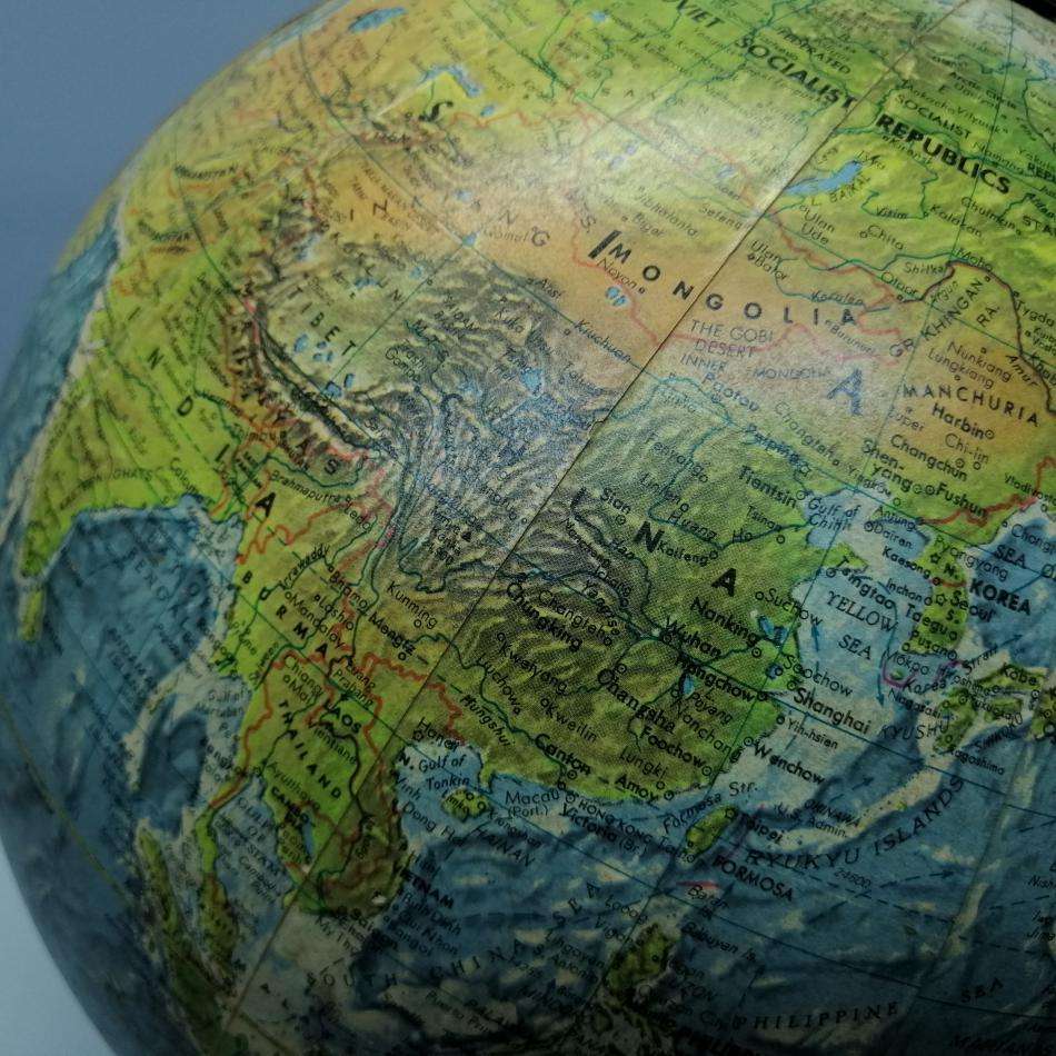 RARE!!! Large Swedish Made World Globe and Lamp!!! (Working!!!)