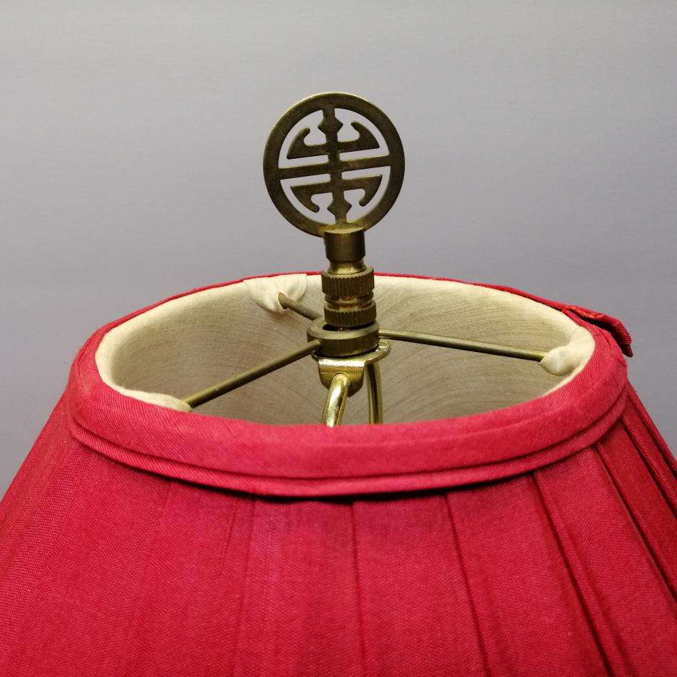 Original Detailed Karolina Lehman Oriental Themed lamp on Base (Working)