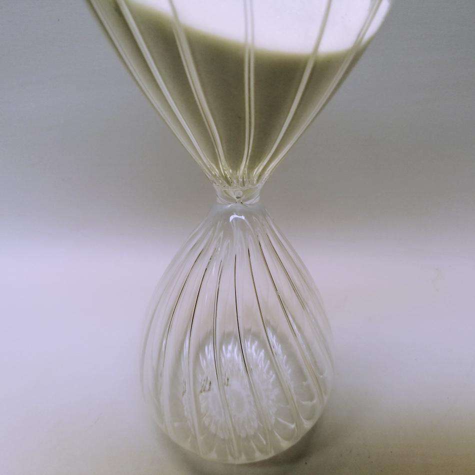 Large Original Glass Hourglass!!!