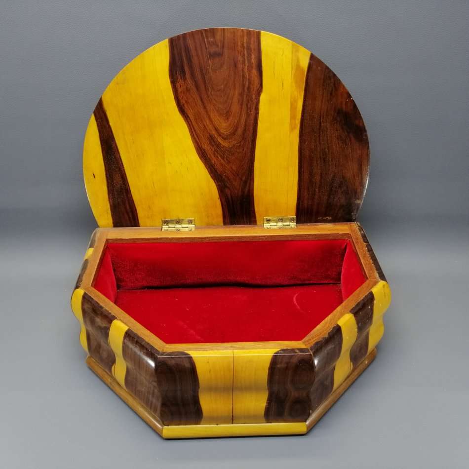 LARGE Solid Handcrafted Wood Jewelry Box!!!