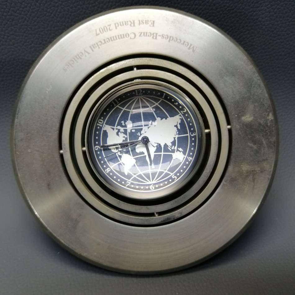 Original Mercedes Benz Promo Table Globe Clock!!!