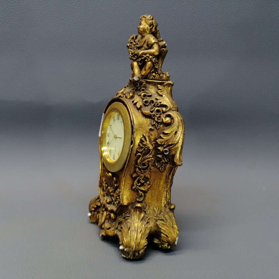 Highly Decorative Small Standing Cherub Clock!!!