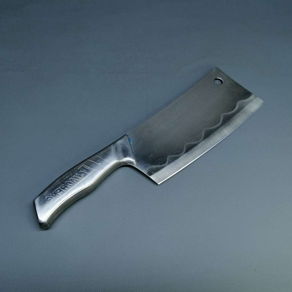 Large Stainless Steel Oriental Butchers Knife!!!