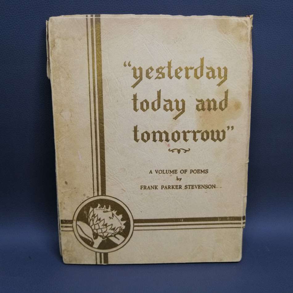 RARE!!! 1940's Signed Volume of Poems By Frank Parker Stevenson!!!