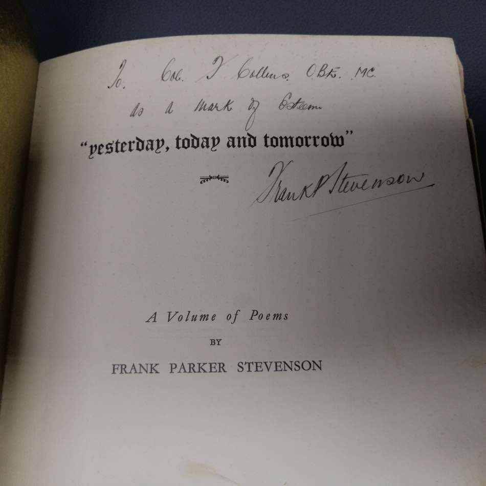 RARE!!! 1940's Signed Volume of Poems By Frank Parker Stevenson!!!
